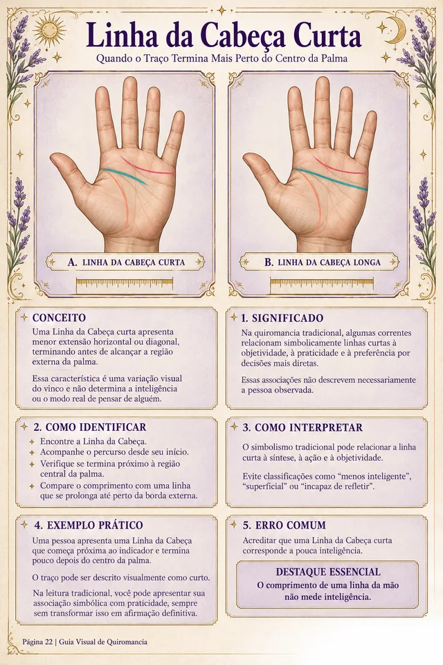 Linha da Cabeça curta — página 22 do material