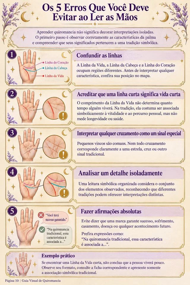 Os 5 erros que você deve evitar — página 10 do material