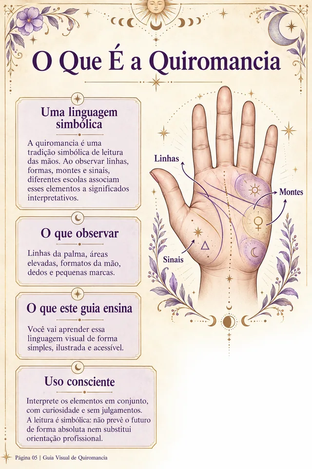 O que é a quiromancia — página 05 do material